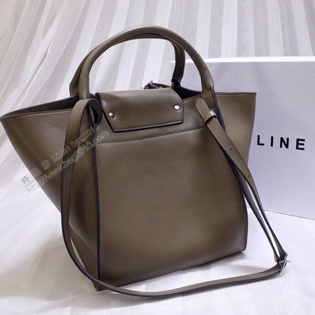 Celine女包 賽琳平紋小牛皮手袋 Céline big bag Celine手提肩背包 183313  slyd2126